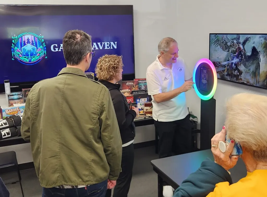 Game Haven photobooth in action at the grand opening
